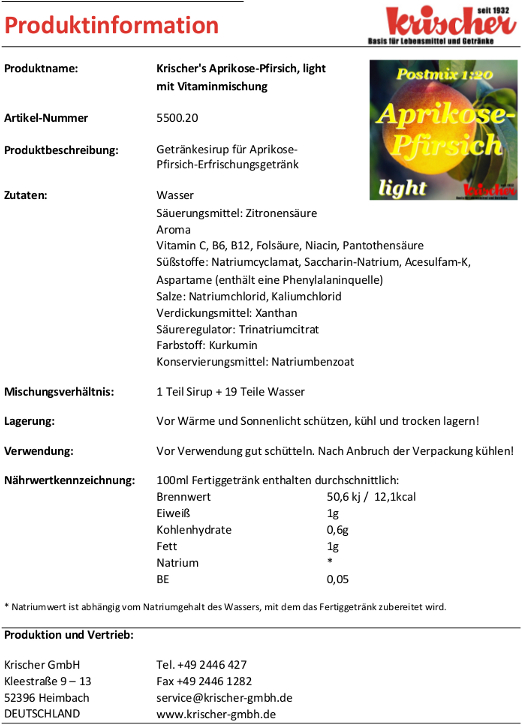 Aprikose-Pfirsich-light 5500.20