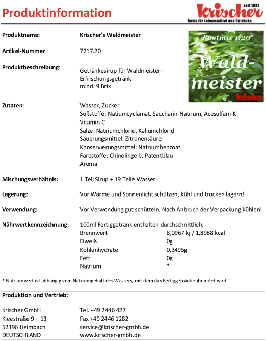 Waldmeister 7717.20